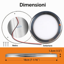 Carica l'immagine nel visualizzatore di Gallery, 12V Lampada da Soffitto LED Camper 3 CCT 2700K/4000K/6000K Commutabile e Dimmerabile Plafoniera per Auto Caravan Barca Y
