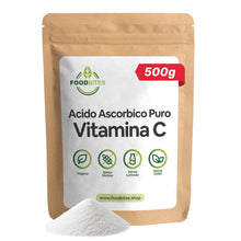 Carica l'immagine nel visualizzatore di Gallery, Vitamina C in Polvere - Acido Ascorbico Puro Vegano, Senza Glutine e senza OGM - 500 porzioni da 1000 mg ciascuna di Vit
