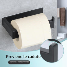Carica l'immagine nel visualizzatore di Gallery, Sayayo Porta Carta Igienica Adesivo Portarotolo Carta Igienica Nero