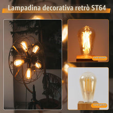 Carica l'immagine nel visualizzatore di Gallery, Edison lampadina vintage E27, 2200K, 4 pezzi lampadine led e27 luce calda Ideale per la nostalgia e l'illuminazione retr