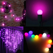 Carica l'immagine nel visualizzatore di Gallery, Lampadine Colorate LED Viola, Lampadina E27 G45 2W, Mini Lampadine Colorate Lampada LED, Impermeabile per Interni ed Est