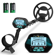 Carica l'immagine nel visualizzatore di Gallery, Metal Detector Per Bambini Adulti, Metal Detector Con 5 Modalità Di Rilevamento Con Bobina Di Ricerca Impermeabile, Lunghezza, Sensibilità E Suono Regolabili Tutte Le Modalità Metallo/Disc/PP-Modi