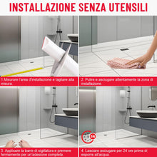 Carica l'immagine nel visualizzatore di Gallery, Barriera Doccia Ferma Acqua Silicone (100cm) - Bordo Doccia Anti Acqua Autoadesivo Flessibile, Barriera Antiacqua Doccia