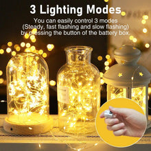 Carica l'immagine nel visualizzatore di Gallery, Luci LED a Batteria, 9 Set, 20 LED, 2m, Filo di Rame