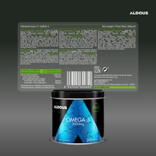 Carica l'immagine nel visualizzatore di Gallery, Omega 3 Olio di Pesce - 3000mg Dose Alto Dosaggio - Acidi Grassi Essenziali