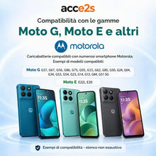 Carica l'immagine nel visualizzatore di Gallery, Caricabatterie rapido + cavo per Motorola .. USB-C 1 m PD 3.0 20 W