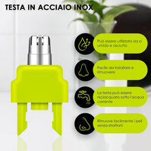 Carica l'immagine nel visualizzatore di Gallery, One Blade Lame per Naso e Orecchie compatibile con OneBlade, Sistema di Rotazione a 360°, Facile Pulizia (1 unità)