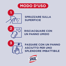 Carica l'immagine nel visualizzatore di Gallery, Smac Sgrassatore per Superfici Moderne e Delicate, Detergente Spray, 500 ml