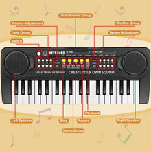 Carica l'immagine nel visualizzatore di Gallery, Pianola Tastiera Bambini, Tastiera Elettronica Portatile 37 Tasti con Micro