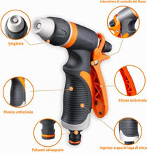 Carica l'immagine nel visualizzatore di Gallery, Kippen 6160X - Kit per Irrigazione con Pistola a Getto Regolabile + Raccordi ad Innesto Rapido