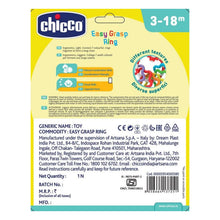 Carica l'immagine nel visualizzatore di Gallery, Chicco - Trillino Anelli Afferrafacile, Anelli Colorati e Facili da Afferrare, Morbidi per la Dentizione, 3-18 Mesi