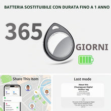 Carica l'immagine nel visualizzatore di Gallery, QCOQ® Tracker Tags 4 Pezzi Noir Compatibile con Apple Dov’è App (solo iOS)