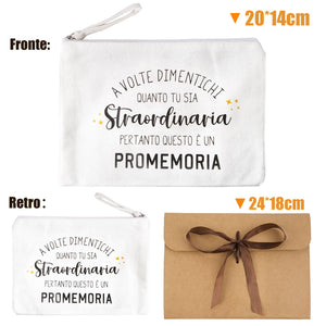 GEBETTER Pochette Amicizia, Pochette Trucchi Donna Amica, Regalo Donna Amica Compleanno, Regalo Migliore Amica Collega Regalo Amiche Natale Laurea, Trousse Trucchi Donna Regalo