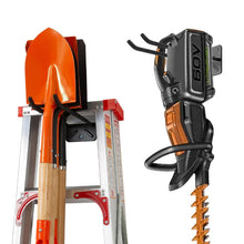 Carica l'immagine nel visualizzatore di Gallery, Ganci da Garage Heavy-Duty da 30 cm, Organizer per Attrezzi da Montare a Muro per Pneumatici, Scale e Sedie Pieghevoli –