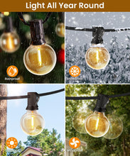 Carica l'immagine nel visualizzatore di Gallery, ZYRIVON Catene Luminose 20M/66FT, Luci da Esterno Giardino con 30+2 G40 LED, 2700K Bianco Caldo Luci Giardino, Impermeabile Luci Esterno Interno per Natale, Matrimonio, Festa, Giardino, Patio