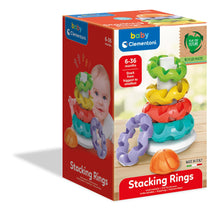 Carica l'immagine nel visualizzatore di Gallery, Clementoni Baby Stacking Rings, Anelli Impilabili, Torre di 5 Anellini, Bambini 6-36 Mesi, Gioco Prima Infanzia Made in 