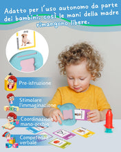 Carica l'immagine nel visualizzatore di Gallery, Winnrok Amico Vocabolo Gioco, Flashcards Bambini Italiano, Giochi Bambini 2 Anni, Giochi Montessori 2 Anni, Autismo Sensoriali Giocattoli Educativi, Imparare a parlare Colori Numero Animali 224 Parole
