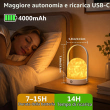 Carica l'immagine nel visualizzatore di Gallery, Lampada da doccia impermeabile, proiettore luminoso con 16 colori, lampada da doccia con touch e telecomando, lampada da