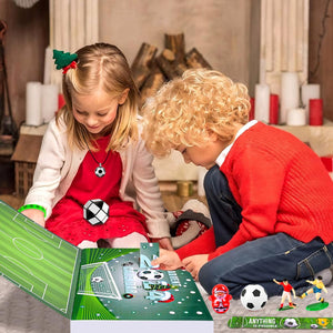 iZoeL Calendario Avvento 2024 Calcistico Calendario Avvento Bambini Calendario Avvento Calcio, 24 Giocattoli a Tema Coppa del Mondo - Calendario Avvento dei Mondiali Sorpresa Regalo per Figlia Figlio