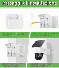 Carica l'immagine nel visualizzatore di Gallery, Supporto metallo per angolare Compatibile con Eufy Security SoloCam S340, Supporto Angolo Antiruggine per Telecamera di 
