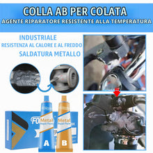 Carica l'immagine nel visualizzatore di Gallery, Stucco per Metallo, Metallo Liquido A+B, Bicomponente per Metalli
