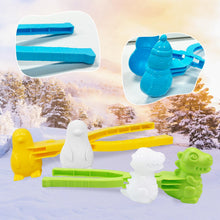 Carica l'immagine nel visualizzatore di Gallery, Pinze per palla di neve, 8 pezzi per palla di neve, palla di neve, giocattolo invernale, palla di neve, palla di neve, palla di neve con manico, clip per bambini e giochi all'aperto