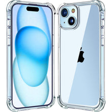 Carica l'immagine nel visualizzatore di Gallery, Melomon Cover per iPhone 15 (6,1 Pollici), Custodia Trasparente per Assorbimento degli Urti con Paraurti in TPU Morbido,