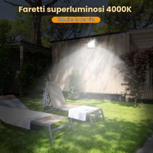 Carica l'immagine nel visualizzatore di Gallery, Aigostar- Faretto led 30W da Esterno bianco naturale,super illuminoso da 2450 lumen e 4000k. Impermeabile IP65 per corti