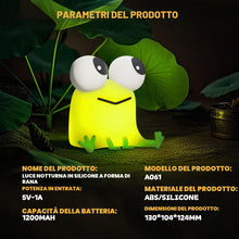 Carica l'immagine nel visualizzatore di Gallery, FAMIDUO Luce Notturna Rana Verde, Lampada Silicone Alimentare