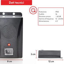 Carica l'immagine nel visualizzatore di Gallery, PATTLER® - Dissuasore per Martore a Batteria, Raggio di 40m² - con Ultrasuoni ed Effetto Anti-Abituamento | Difesa dalle