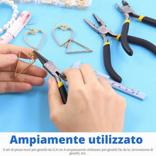Carica l'immagine nel visualizzatore di Gallery, Glarks Kit di 6 pinze per gioielli, kit di strumenti professionali per la creazione di gioielli con pinze ad ago, pinze 