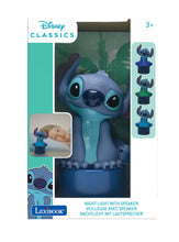 Carica l'immagine nel visualizzatore di Gallery, Lexibook, Disney Stitch, Notturna con Altoparlante, Cambiamento di Colore, Luce soffusa, Funzionamento a Batteria, Blu, NS01D