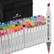 Carica l'immagine nel visualizzatore di Gallery, 100 Colori Marker Pennarelli, Marker Pen Pennarello Doppia Punta Pennarelli, Pennarelli per Adulti, Calligrafia, Disegni e Illustrazioni
