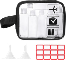 Carica l'immagine nel visualizzatore di Gallery, Diboniur Kit Viaggio Liquidi 100 ml, Set 10 Pezzi con Beauty Case