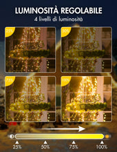 Carica l'immagine nel visualizzatore di Gallery, BESCOST Catena Luminosa Esterno 50 Metri 500 Led con Telecomando Luci Natale Esterno Luci da Esterno Impermeabile IP44 Lucine Led Decorative 8 Modalità per Giardino Albero Natale Festa
