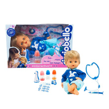 Carica l&#39;immagine nel visualizzatore di Gallery, Cicciobello Bua, Bambola Interattiva con Accessori, Giochi Bambini 2 anni, Cicciobello con Accessori per la Cura Come Termometro e Stetoscopio, Usa il Ciuccio per Farlo Smettere di Piangere!