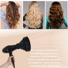 Carica l'immagine nel visualizzatore di Gallery, Diffusore in Silicone, Diffusore Capelli Ricci, Diffusore Portatile Capelli Ricci, Adattabile a Asciugacapelli con DIAME