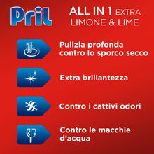 Carica l'immagine nel visualizzatore di Gallery, Pril Tutto in 1 Extra Tabs Limone Detersivo, 76 tabs