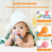 Carica l'immagine nel visualizzatore di Gallery, Gioco per bambini a forma di palla da afferrare, giocattoli sensoriali per la dentizione, anello per la dentizione in silicone, Montessori per l'infanzia, sonaglio per,Giocattoli per da 3 a 18 mesi