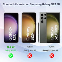 Carica l'immagine nel visualizzatore di Gallery, Captor Cover Trasparente per Samsung Galaxy S23 5G, Custodia TPU in Silicone Flessibile Morbida e Sottile, Alta Qualità 