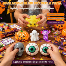 Carica l'immagine nel visualizzatore di Gallery, Squishy Box Set a Sorpresa di Halloween, 8 Pezzi - Mistery Box Squishy Antistress in Morbido TPR, Idea Relax per Ufficio