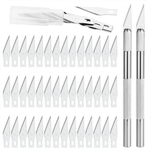 Carica l&#39;immagine nel visualizzatore di Gallery, Gafild cutter di precisione set, 2 Manici e 80 Lame Ricambio lame bisturi...
