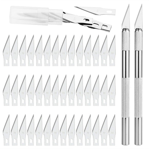 Gafild cutter di precisione set, 2 Manici e 80 Lame Ricambio lame bisturi...