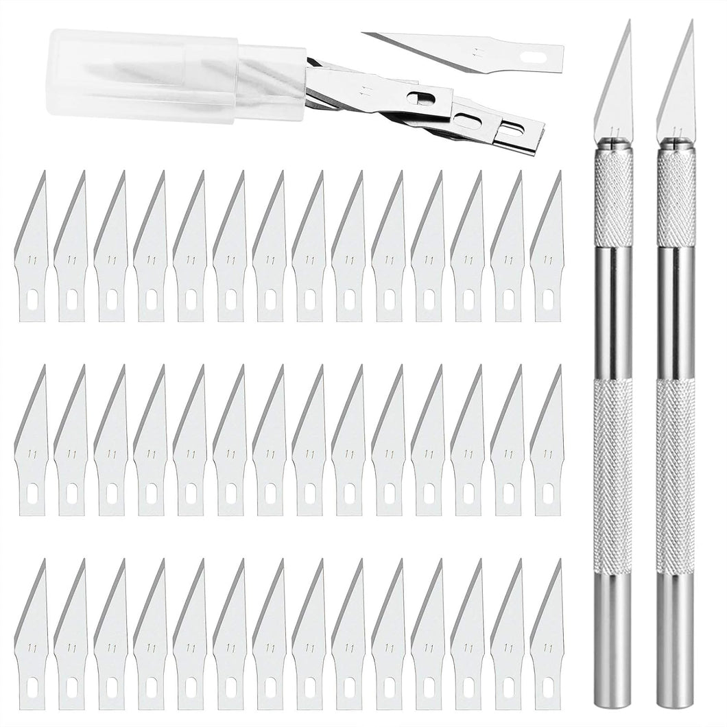 Gafild cutter di precisione set, 2 Manici e 80 Lame Ricambio lame bisturi...