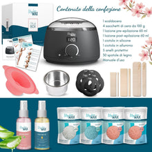 Carica l'immagine nel visualizzatore di Gallery, My Skin WAX - Scaldacera professionale con ciotola in silicone, riscaldatore digitale per cera calda: kit ceretta senza 