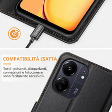 Carica l'immagine nel visualizzatore di Gallery, Ganbary Cover Compatibile con Xiaomi Redmi 13C/ Poco C65, Premium Pelle PU Flip Libro Custodia [Protezione Completa] [Sl