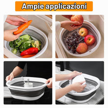 Carica l'immagine nel visualizzatore di Gallery, 3 pezzi Lavandino pieghevole, 3 dimensioni, pieghevole, campeggio, risciacquo, pieghevole, campeggio, ciotola pieghevole