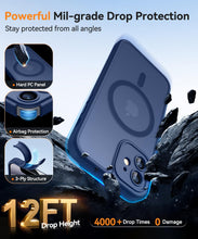 Carica l'immagine nel visualizzatore di Gallery, CANSHN Magnetica Cover per iPhone 12 Mini(5.4 Pollici), [Protezione Completa Della Fotocamera] Custodia Traslucida Opaca