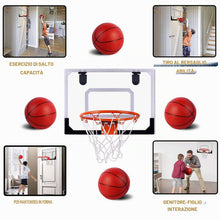 Carica l'immagine nel visualizzatore di Gallery, STAY GENT Mini Canestro Basket Kit per Bambini e Adulti