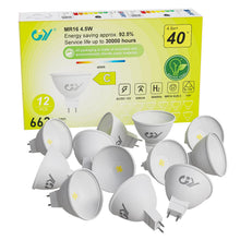 Carica l'immagine nel visualizzatore di Gallery, GY GU5.3 Lampadine LED 12V, MR16 4.5W (equivalenti a 40W), 663 Lumen 4000K LED Luce Naturale, Lampadina 120° Angolo del 